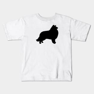 Collie Silhouette Kids T-Shirt